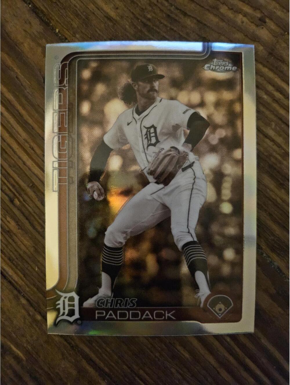 2025 Topps Chrome Update - Chris Paddock  #USC10 - Tigers - RAW Mint - Picture 1 of 2